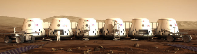 '마스원'이 밝힌 2023년의 화성 거주지. 이들의 삶을 TV로 생중계하겠다는 구상이다.