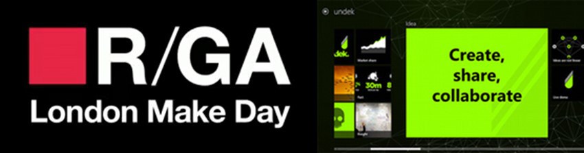 R/GA Make day에 관한 상세 내용은 http://goo.gl/pfGGT에서 확인할 수 있다.