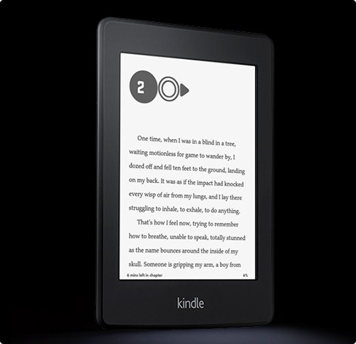 킨들의 가장 최신형인 Kindle Paperwhite: 가독성, 눈의 편안함, 조명 등 책읽는 데 최적의 기기라고 생각한다.
