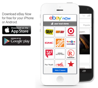 ebaynow이 앱. 바쁜 도심 직장인들은 ebaynow 앱을 통해 본인의 거주지 또는 직장가장 가까운 제휴 유통망을 통해 한 시간 이내에 원하는 물건을 배송받을 수 있다 (출처 : ebaynow.com)